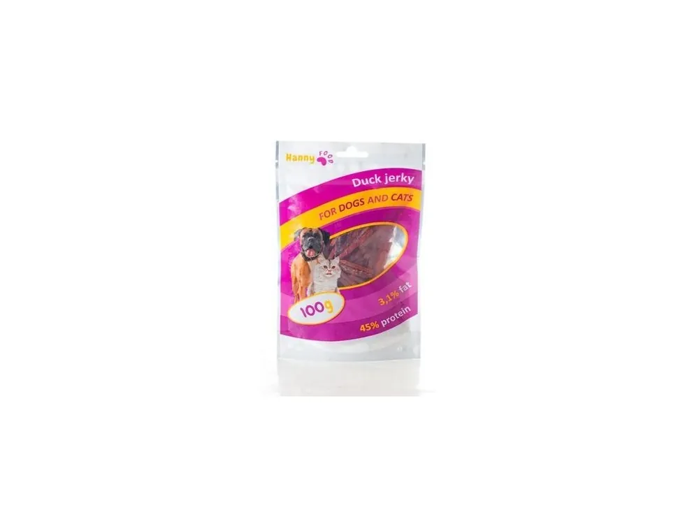 Hanny food kachní proužky 100g Cenová Bomba