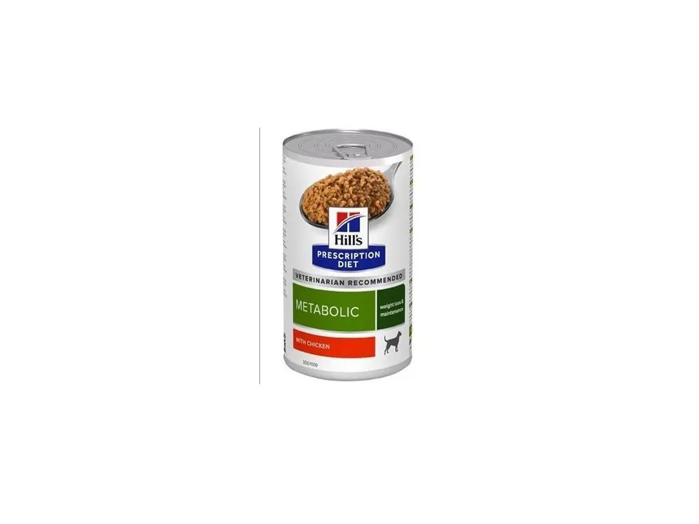Hills Can. PD Metabolic Chicken Konz. 370g Poslední Šance