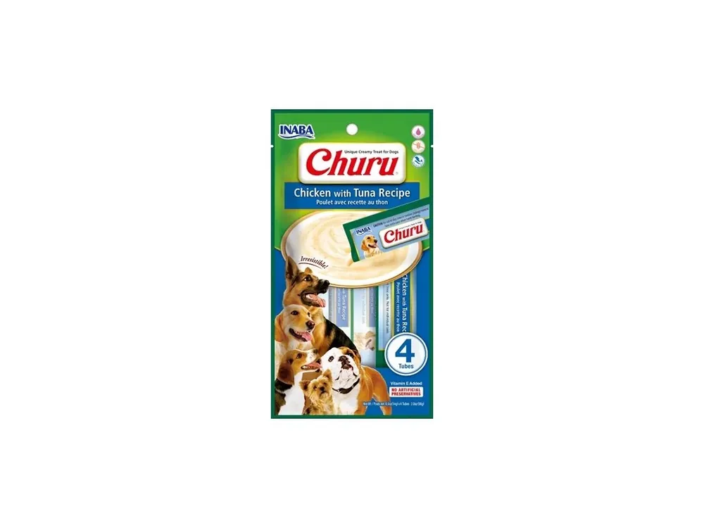 Nakupujte Hned Churu Dog Chicken with Tuna 4x14g