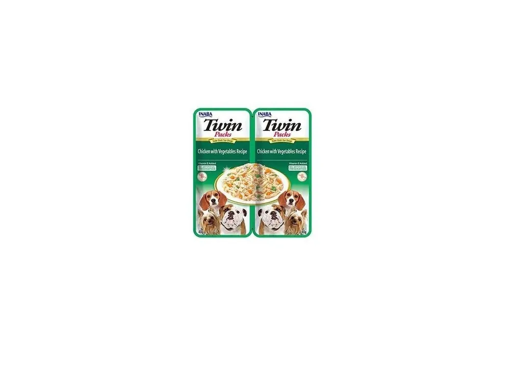 Churu Dog Twin Packs Chicken & Vegetable in Broth 2x40g Levný