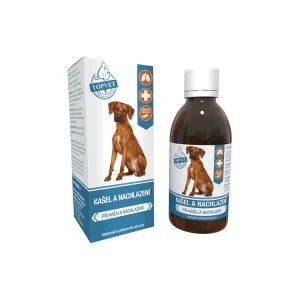 Kašel a nachlazení sirup pro psy TOPVET 200ml Levný