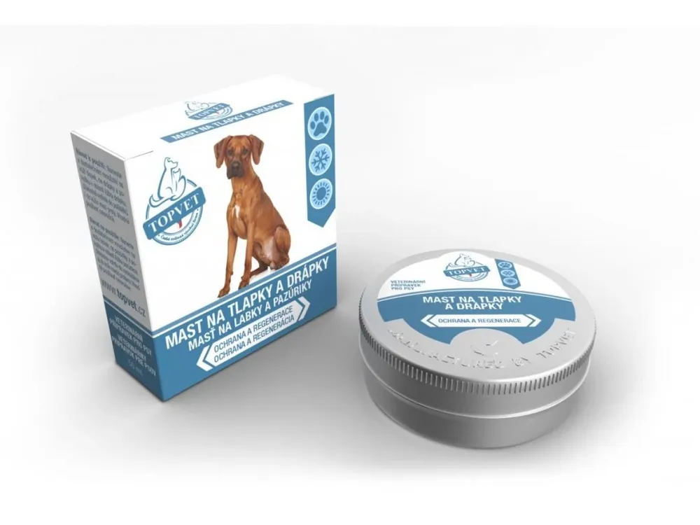 Zlevněný Mast na tlapky a drápky TOPVET 50ml