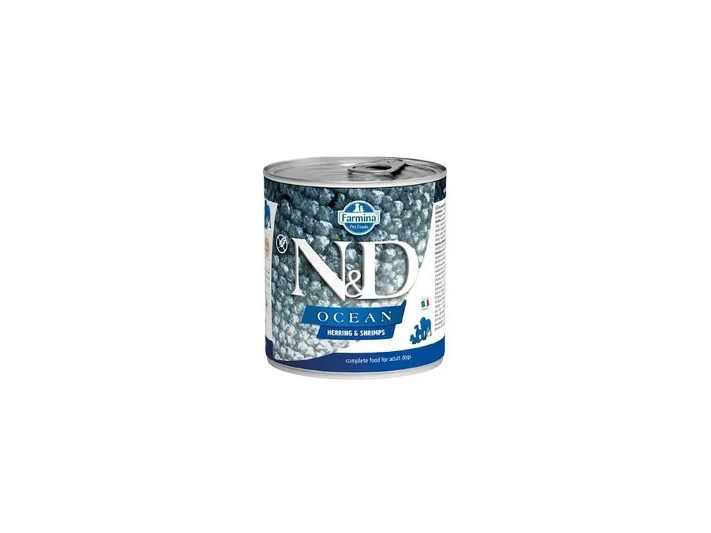 N&D DOG konz. OCEAN Adult Herring & Shrimps 285g Akční Cena