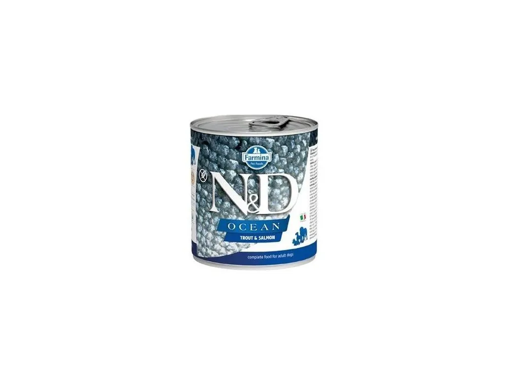 Omezená Nabídka N&D DOG konz. OCEAN Adult Trout & Salmon 285g