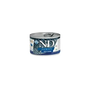 Ověřený N&D DOG konz. OCEAN Adult Trout & Salmon Mini 140g