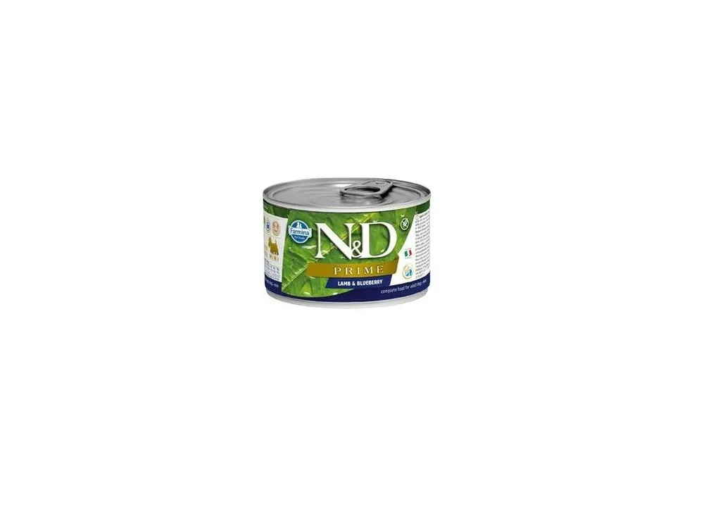 Aktuální N&D DOG konz. PRIME Adult Lamb & Blueberry Mini 140g
