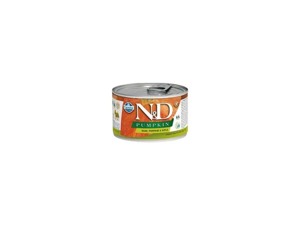 Jen Po Omezenou Doba N&D DOG konz. PUMPKIN Adult Boar & Apple Mini 140g