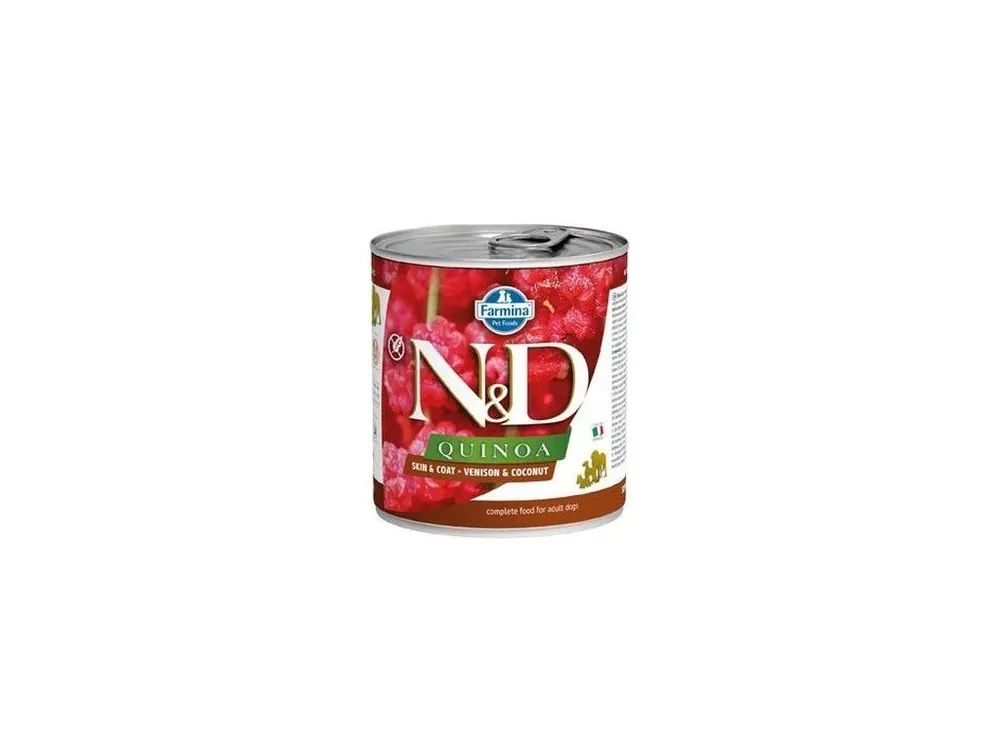 Koupit Online N&D DOG konz. QUINOA Venison & Coconut 285g