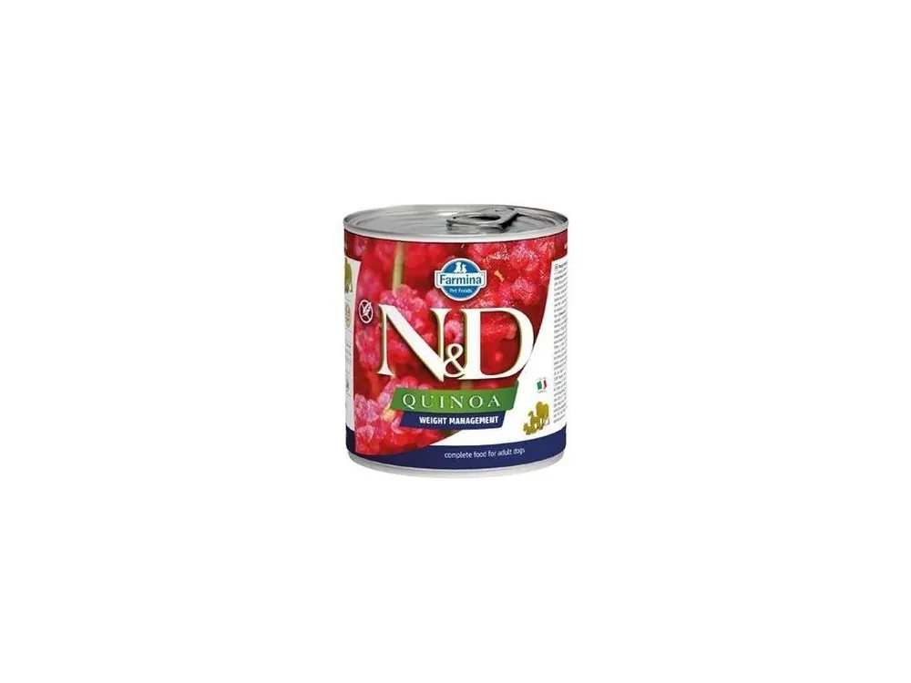 Aktuální N&D DOG konz. QUINOA Weight Management Lamb & Brocolli 285g