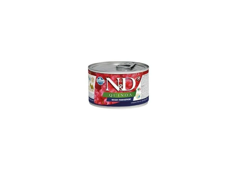 N&D DOG konz. QUINOA Weight Management Lamb & Brocolli Mini 140g Výhodná Nabídka