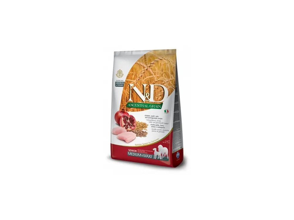 Ihned K Objednání N&D DOG LG Senior M/L Chicken & Pomegranate 12kg