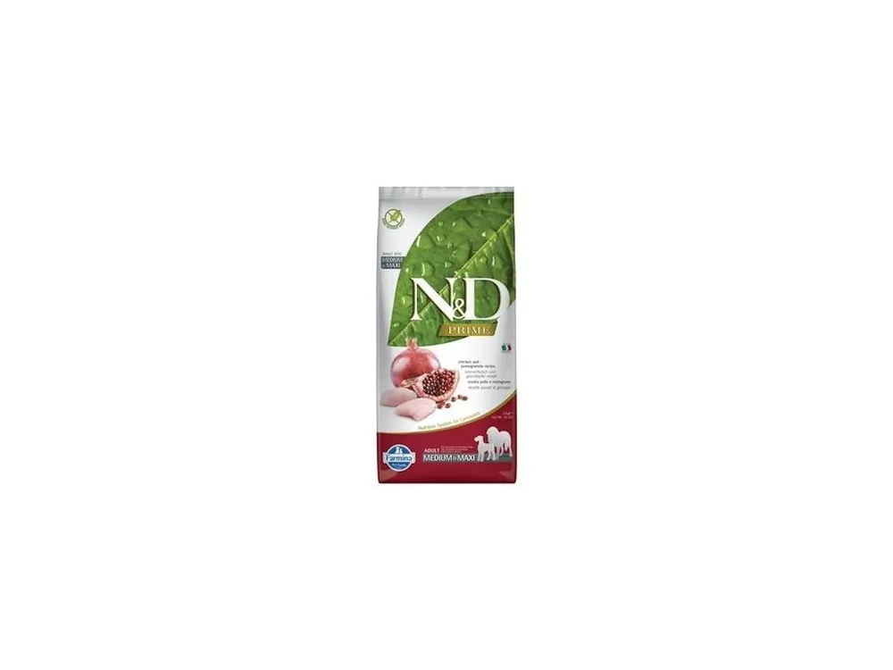 Vysoce Kvalitní N&D DOG PRIME Adult M/L Chicken & Pomegranate 12kg