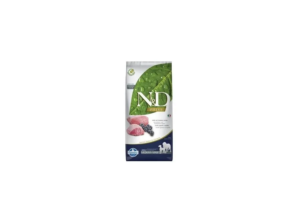 Objednat Nyní N&D DOG PRIME Adult M/L Lamb & Blueberry 12kg