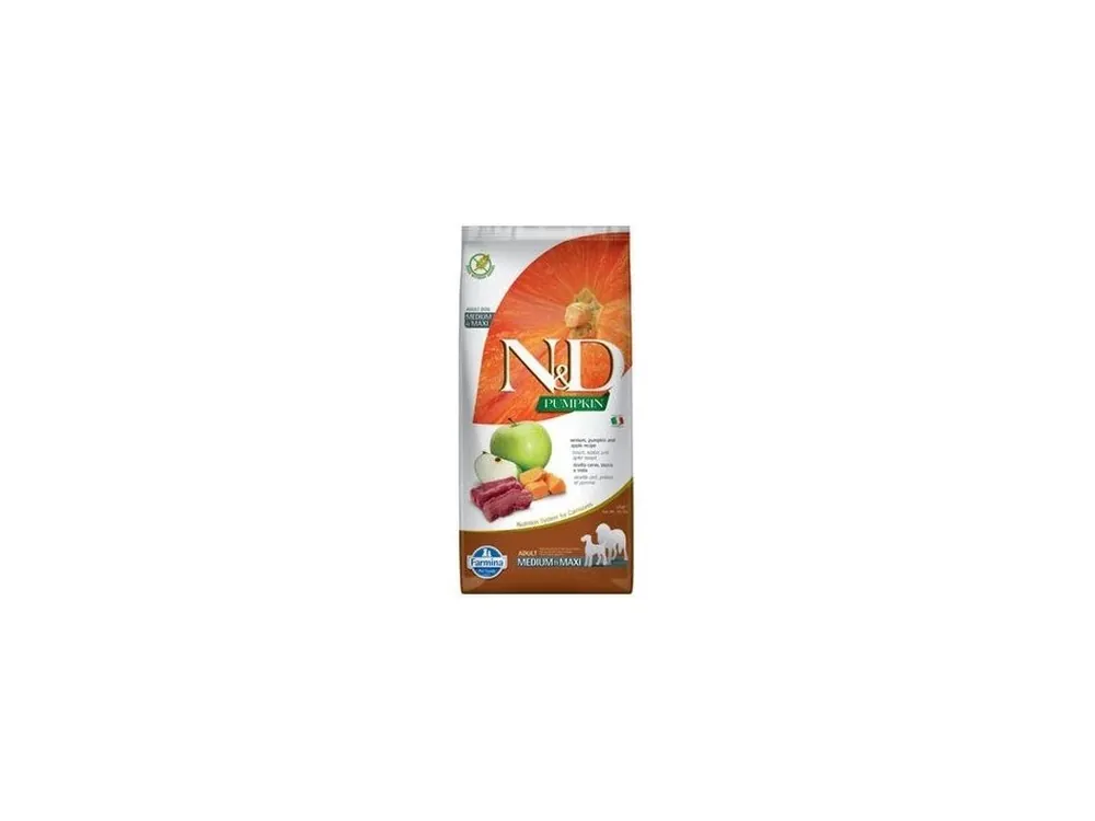 Super Cena N&D DOG PUMPKIN Adult M/L Venison & Apple 12kg