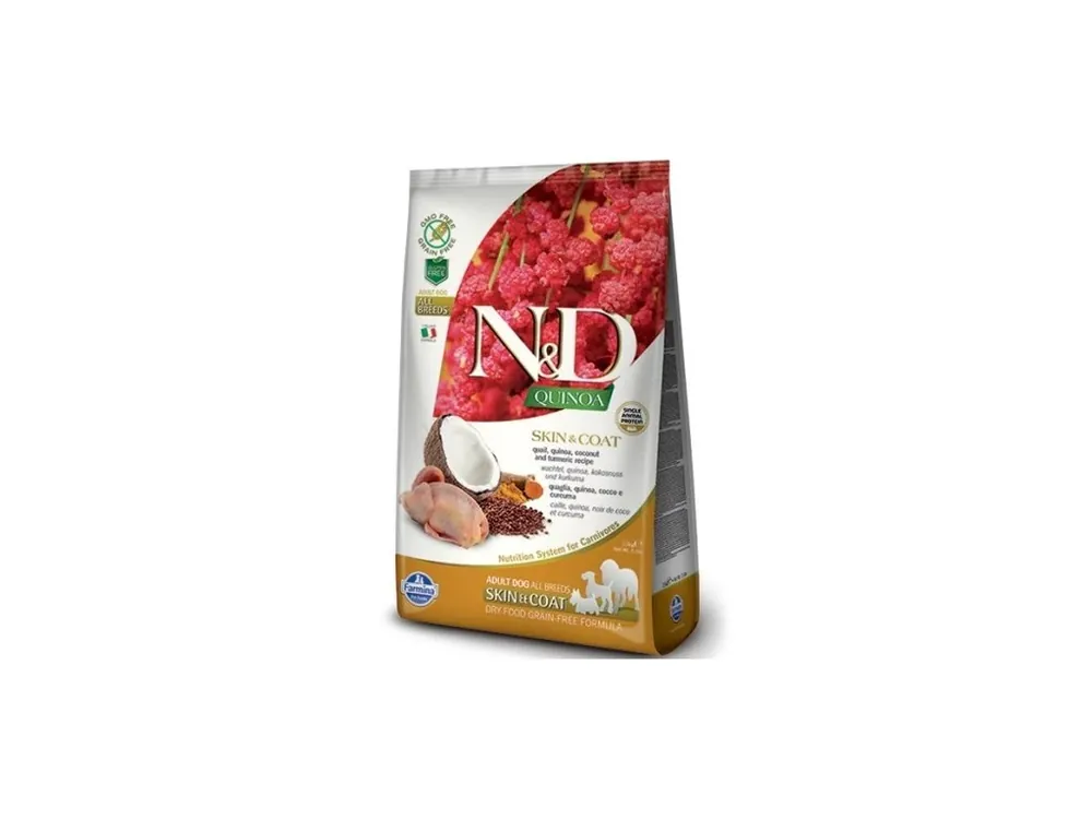 N&D DOG QUINOA Skin&Coat Quail & Coconut 7kg Ihned K Objednání