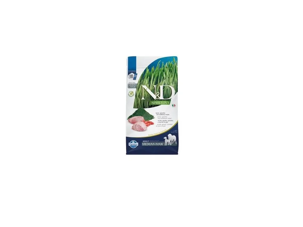 N&D DOG SPIRULINA Adult M/L Lamb & Wolfberry 2kg Expresní Doručení