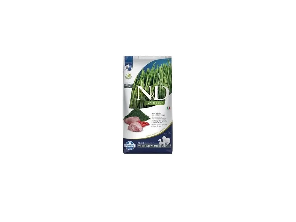 Aktuální N&D DOG SPIRULINA Adult M/L Lamb & Wolfberry 7kg