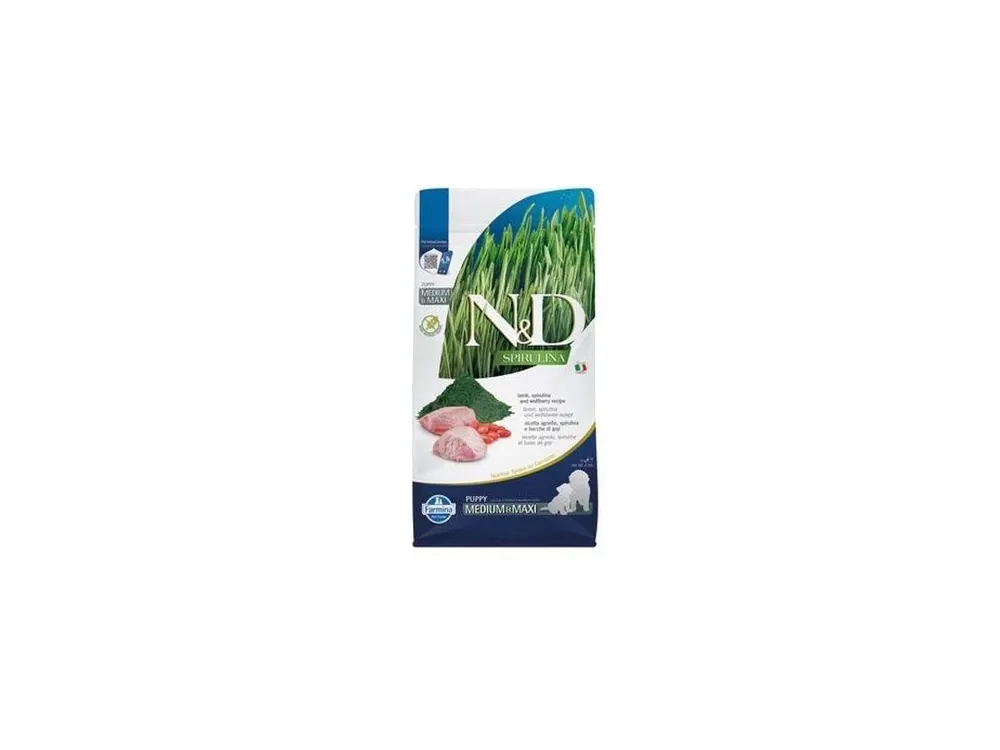 N&D DOG SPIRULINA Puppy M/L Lamb & Wolfberry 2kg Přímo Od Výrobce