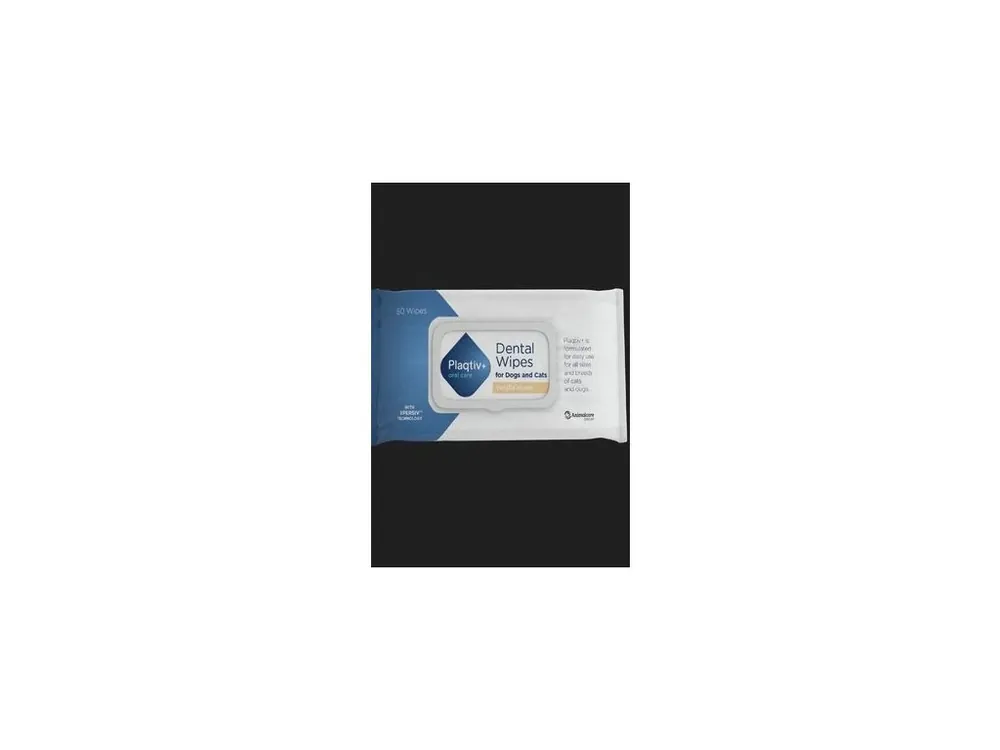 Plaqtiv+ oral care wipes / ubrousky vanilka 60pcs Víkendová Akce