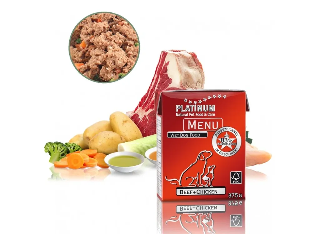 Výprodej Platinum Menu Beef and Chicken 375g