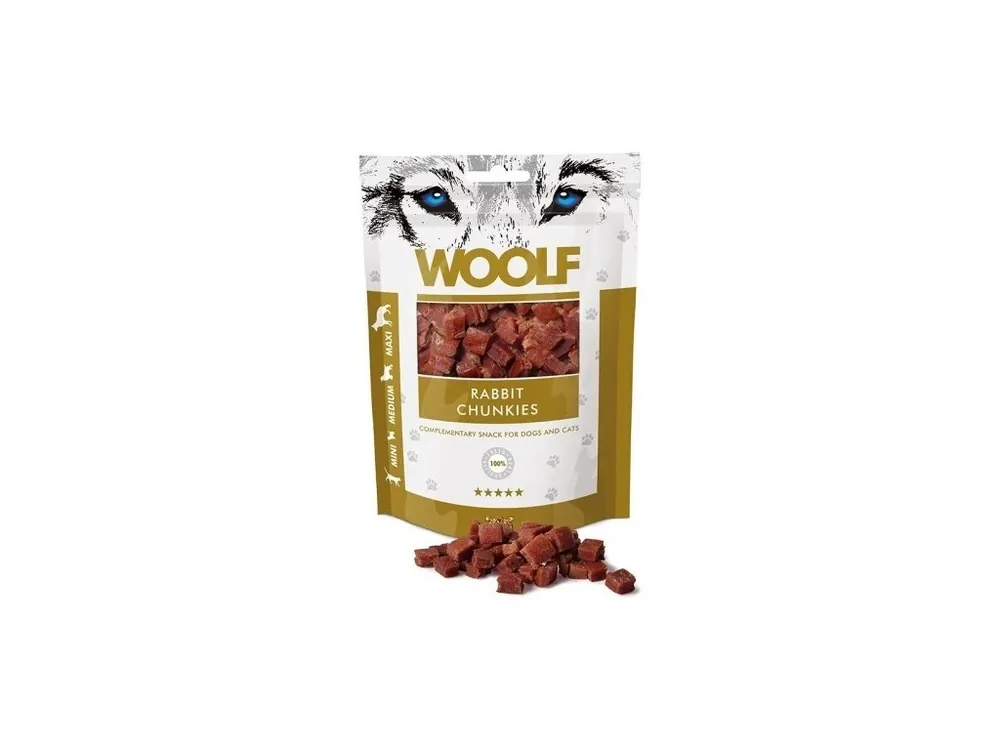 Pochoutka WOOLF Rabbit Chunkies 100g Časově Omezené