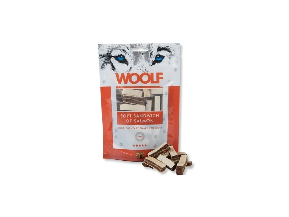 Pochoutka WOOLF Soft Sandwich of Salmon 100g Horká Nabídka