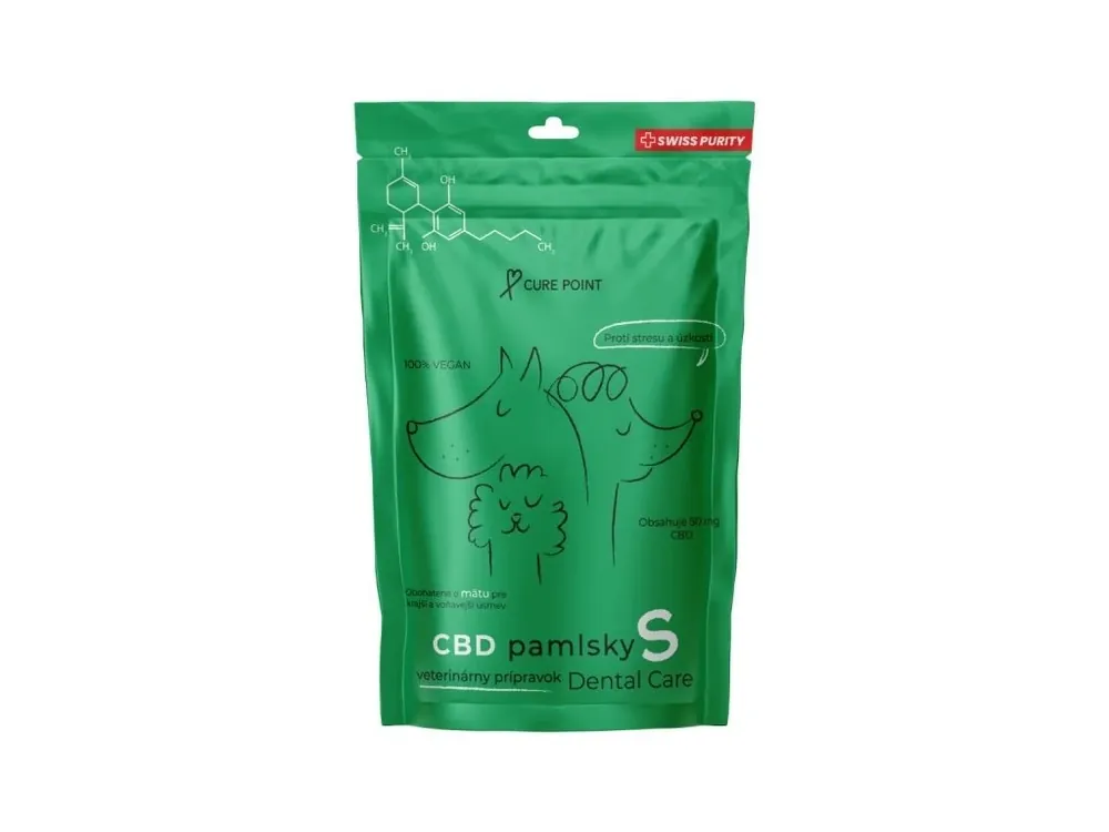 Curepoint CBD pamlsek Dental Care S 100 g Akční Nabídka