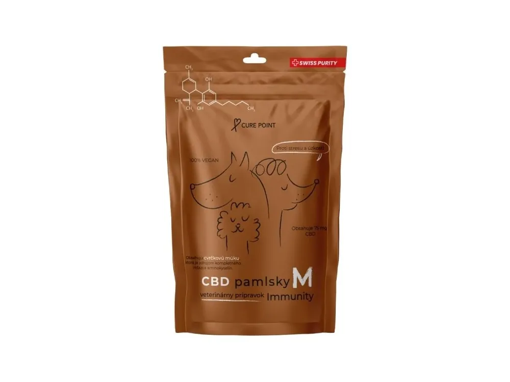 Dokud Zásoby Vydrží Curepoint CBD pamlsek Immunity M 100 g