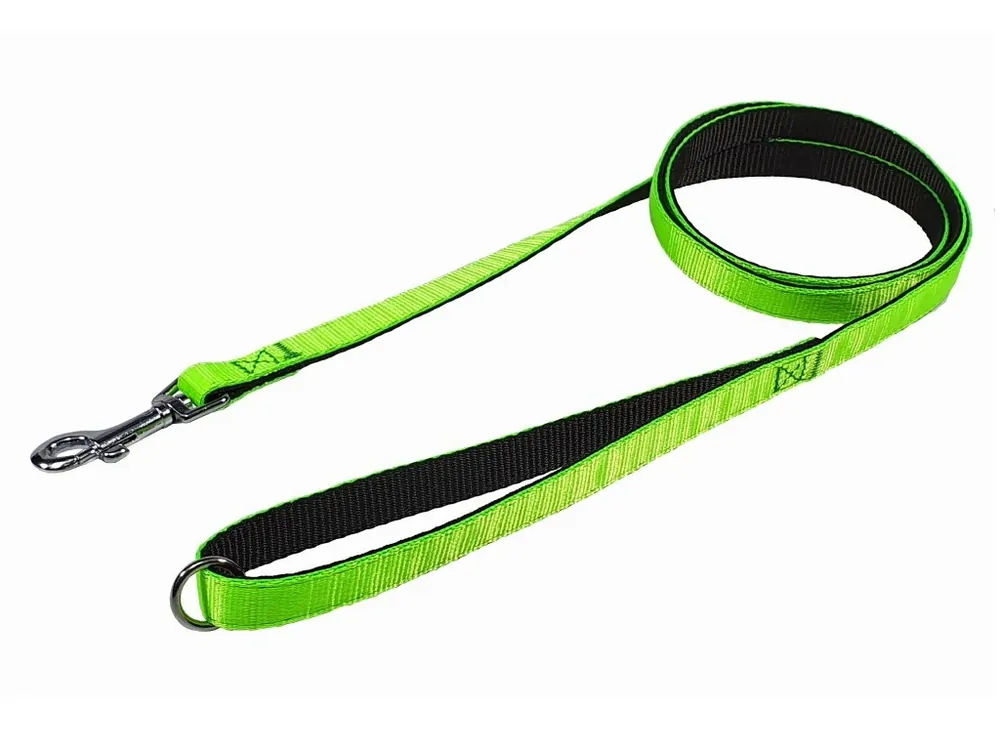 HUHUBAMBOO vodítko NEON popruhové 1,5 x 150 cm, zelené Nejlepší Volba