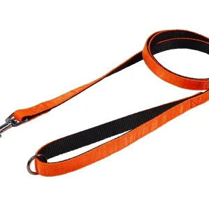 Top Prodej HUHUBAMBOO vodítko NEON popruhové 1,5 x 150 cm, oranžové