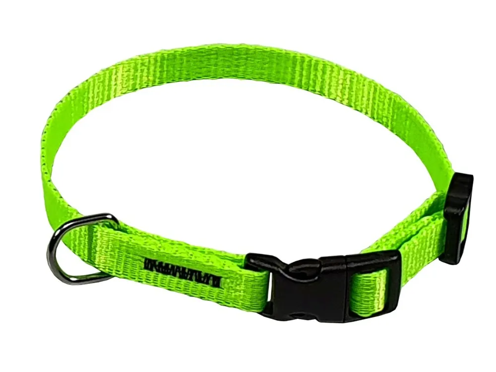 HUHUBAMBOO obojek NEON popruhový 1 x 18-26 cm, zelený Dokud Zásoby Vydrží