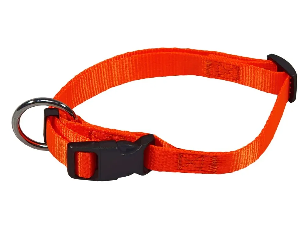 HUHUBAMBOO obojek NEON popruhový 1,5 x 30-50 cm, oranžový Ihned K Objednání