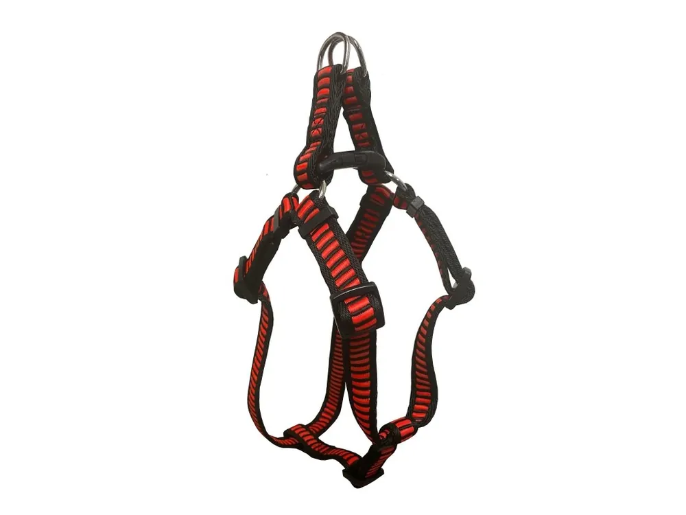Cenová Bomba HUHUBAMBOO postroj ŽEBŘÍK 44-72 cm, červený