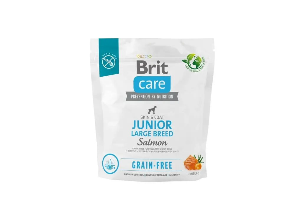 Nízká Cena Brit Care Dog Grain-Free Junior Large Breed – Salmon and Potato 1 kg