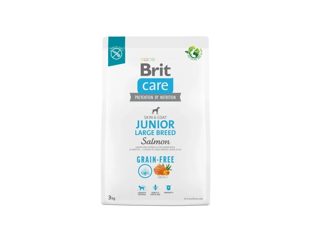 Omezená Nabídka Brit Care Dog Grain-Free Junior Large Breed – Salmon and Potato 3 kg