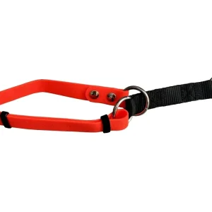Vrácení Zdarma HUHUBAMBOO obojek POLYTRACE polostahovací 35 - 64 cm, oranžový