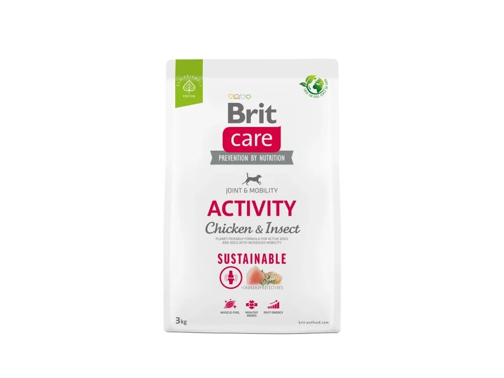 Autentický Brit Care Dog Sustainable Activity – Chicken and Insect 3 kg