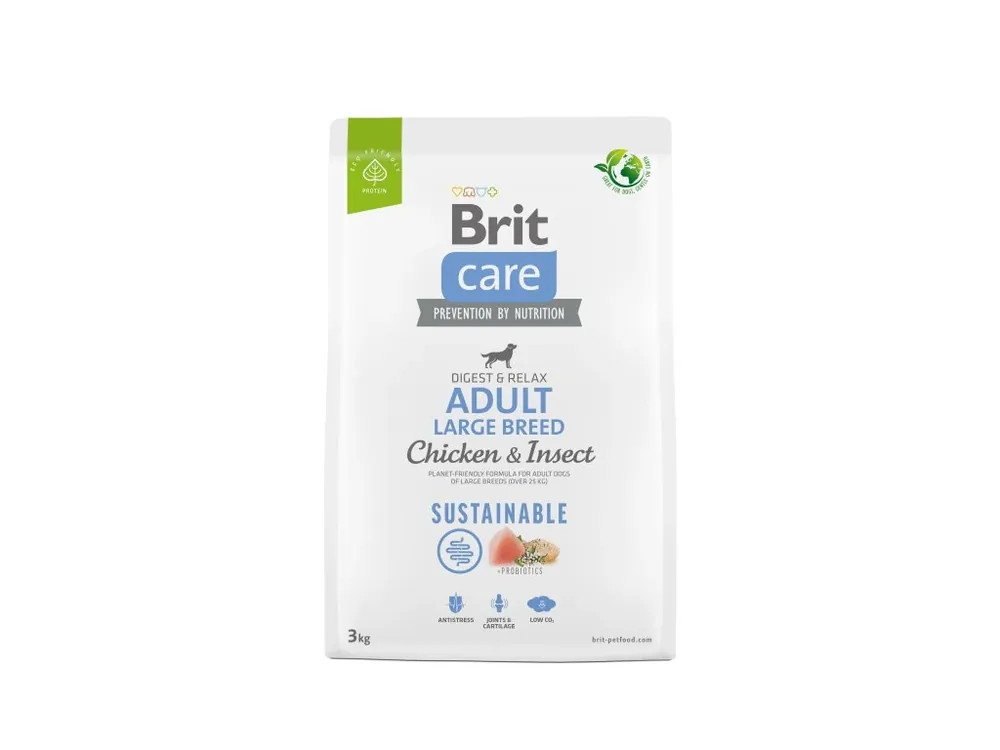 Brit Care Dog Sustainable Adult Large Breed – Chicken and Insect 3 kg Akce