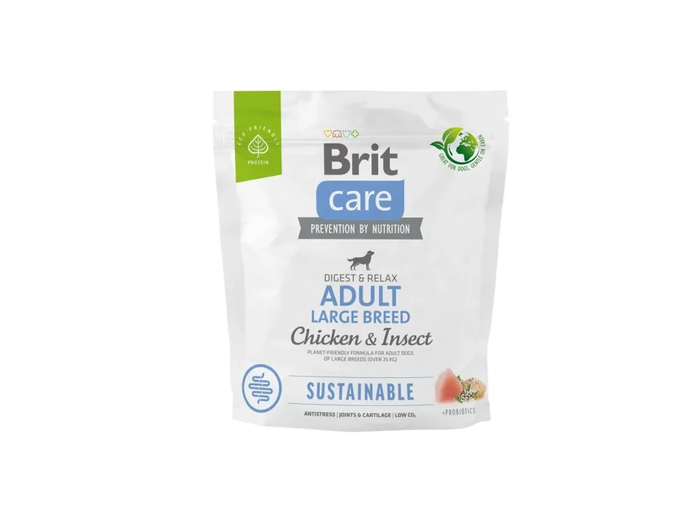 Brit Care Dog Sustainable Adult Large Breed – Chicken and Insect 1 kg Nejlepší Volba