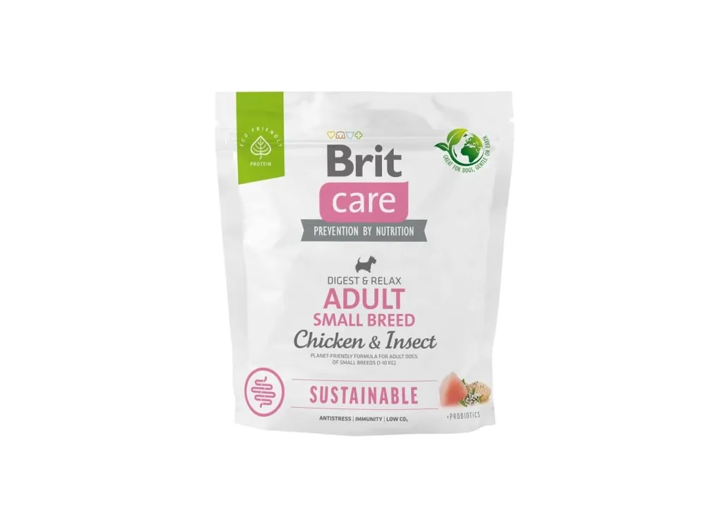 Rychlé Dodání Brit Care Dog Sustainable Adult Small Breed – Chicken and Insect 1 kg
