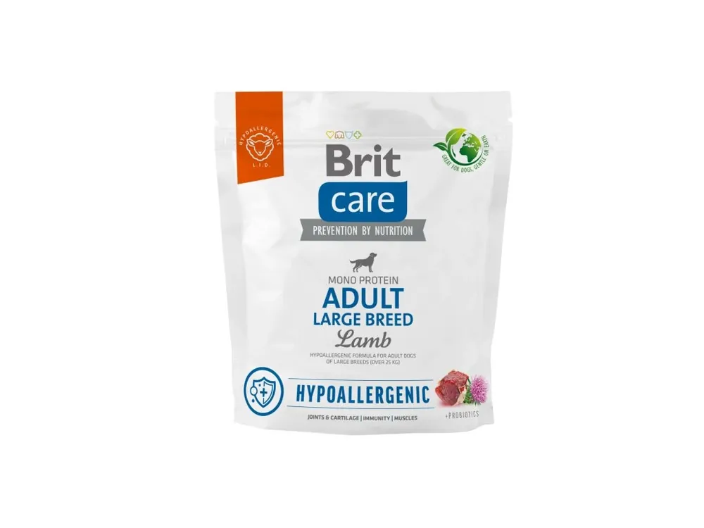 Cenová Bomba Brit Care Dog Hypoallergenic Adult Large Breed – Lamb and Rice 1 kg