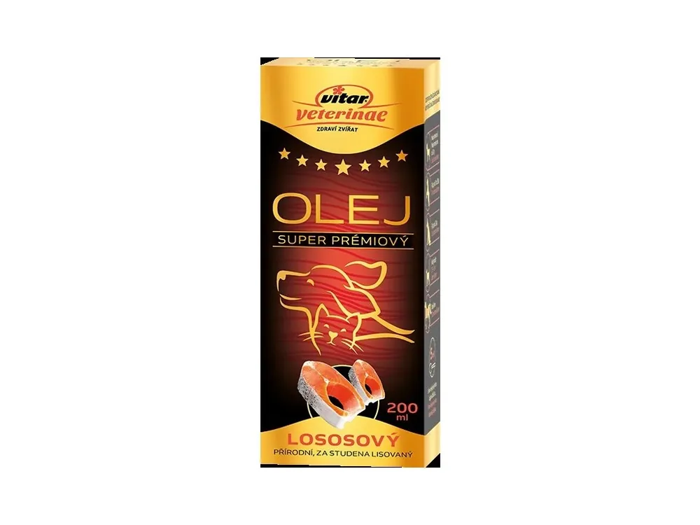 Hit Sezóny VITAR Veterinae lososový olej 200 ml