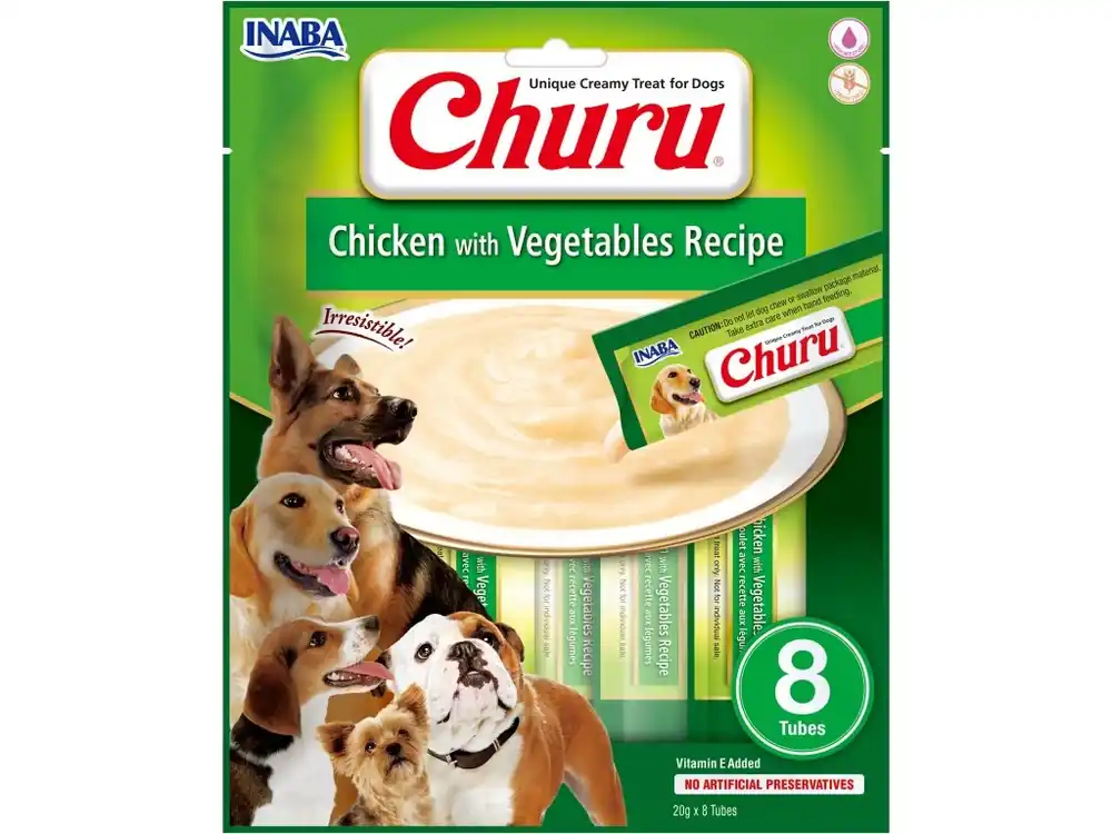Churu dog masové pyré - kuře, zelenina 160 g Speciální Cena