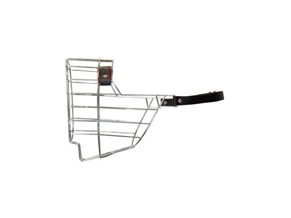 Náhubek LKPET zinek/kůže knírač vel.-P-0764 Ověřený