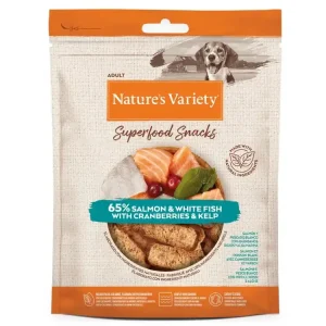 Nature‘s Variety Superfood Snacks losos 85 g Dokud Zásoby Vydrží