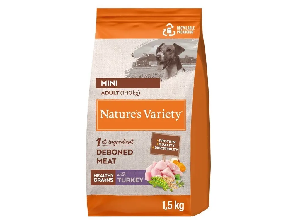 Koupit Online Nature‘s Variety No Grain pro malé psy s krůtou 1,5 kg