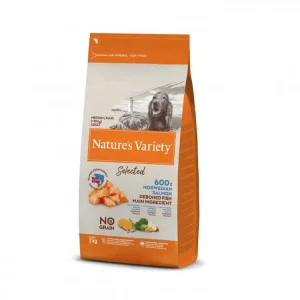 Tovární Cena Nature‘s Variety Selected pro střední psy s lososem 2 kg