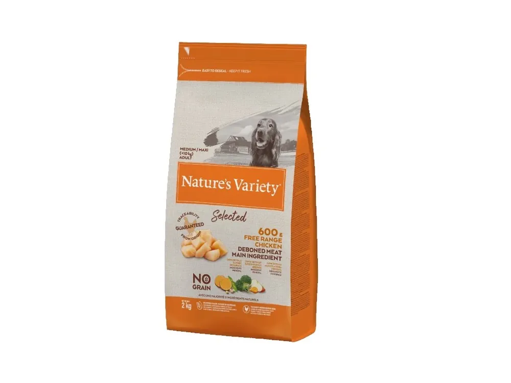 Finální Výprodej Nature‘s Variety Selected pro střední psy s kuřecím 2 kg