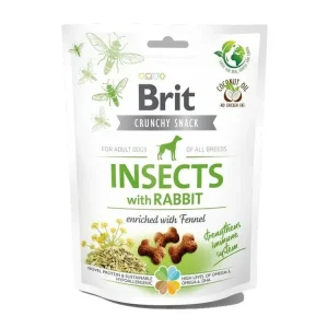 Značkový Brit Care Dog Crunchy Cracker s hmyzem, králíkem a fenyklem 200 g