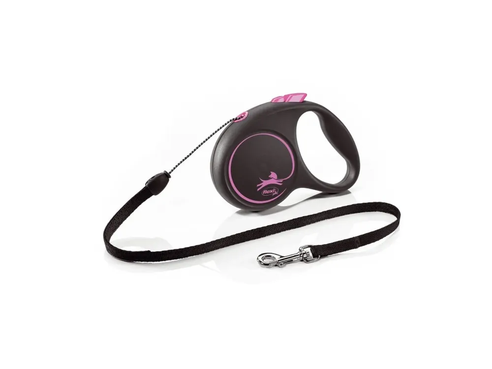 Sleva Flexi Black Design S lanko 5m/12 kg růžové